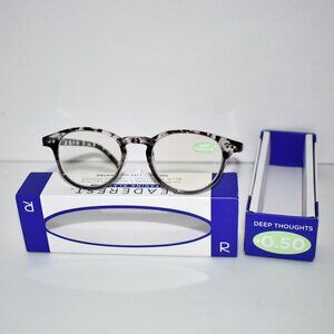 Readerest Blue Light Blocking Reading Glasses in Deep Thoughts - Multi, 0.50 Mag